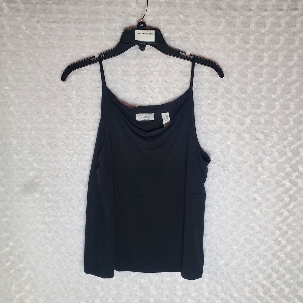 Women's Black Sleeveless Tank Top - Size XL